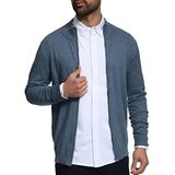 Indicode - Lau Cardigan - Gebreid Vest - China Blue Mix