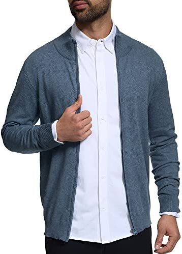 Indicode - Lau Cardigan - Gebreid Vest - China Blue Mix