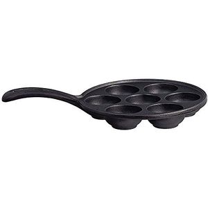 RONNEBY BRUK 151800 Rondo Muffin Dumpling Pan 18 cm, gietijzer, zwart