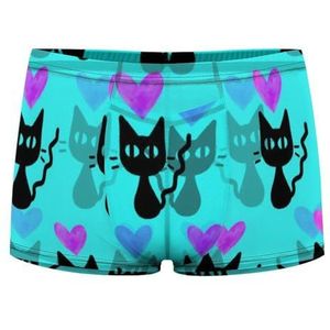 Leuke Harten En Katten Heren Boxer Slips Sexy Shorts Mesh Boxers Ondergoed Ademend Onderbroek Thong