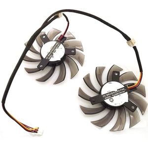 2pcs PLD08010S12H 75mm DC12V 0.25A Video Card Fan For GIGABYTE Graphics Cooler Cooling