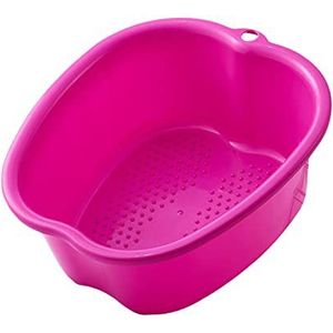 Voetbad groot plastic draagbaar voetbad SPA wastafel voor teennagels en enkels paars, 37,3 x 33 x 15 cm