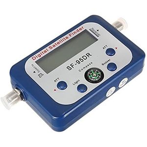 Satellietzoeker, Draagbare digitale LCD-satellietzoeker Signaalsterktemeter Sky Dish Freesat 950-2150MHz Multifunctionele Digitale Satellietmeter (Color : Blue, Size : 1)