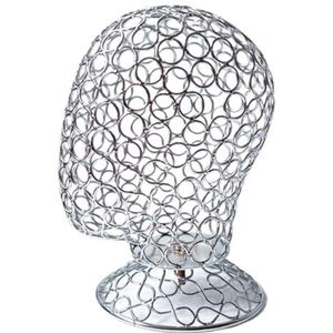 ZYMIADOU Creatieve Iron Art Pruiken Stand Mannequin Hoofd Hollow Iron Hoed Rack Geschikt voor Presentatie Pruiken Hoeden en Accessoires Mannequin Hoofd, Eén maat, zoals beschreven
