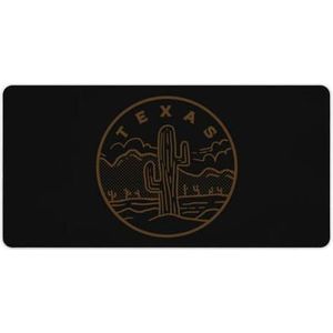 Texas Cactus Mode Bureau Muismat Antislip Gaming Muismat Accessoires Decor 30 x 60 cm