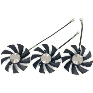 GA92S2U DC12V 0.46A voor ZOTAC GTX1080Ti AMP voor EXTREME GTX 1080 Ti Core Edition grafische kaart Koelventilator(Black 3-Fan)