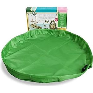 JOIN CLIPS Play-storage Bag - Speelkleed - Opbergzak - 60 cm diameter - Groen - Nylon - Met trekkoord - Makkelijk om mee te nemen en je speelgoed op te ruimen