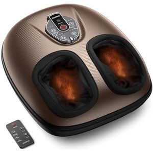 RENPHO Voetmassageapparaat met warmte voor plantaire fasciitis, draagbaar, shiatsu, compressie, elektrisch massageapparaat