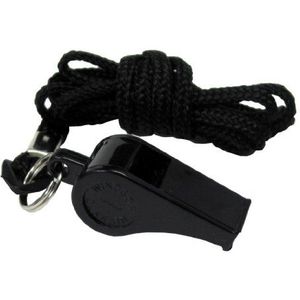 D.T. Systems Super-Pro Black Dog Training Fluitje en Zwart Nylon Lanyard