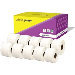 10 Rollen 11356 S0722560 89mm x 41mm Etiketten Compatibel met LabelWriter 4XL 450 400 330 320 310 Twin Turbo Duo Seiko SLP 450 440 430 420 410 400 240 220 200 120 100 Pro Plus (300 Stuks/Rol)