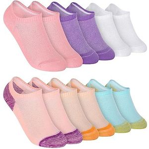MOCOCITO Sneakersokken Running Socks Anti-Blister Dempende Katoenen Sokken Trainer Sokken voor Mannen Dames Sport Ademend Atheletic Sokken ademende loopsokken katoen zwart wit grijs korte sokken Onzichtbare Sokken