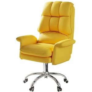 Bureaustoel Pu lederen bureaustoel 360 ° draaibare bureaustoel Verstelbare hoek (90-135 °) Bureaustoelen Modestoel
