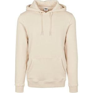 Urban Classics Heren capuchontrui van biologisch katoen Organic Basic Hoody, sweatshirt met capuchon voor mannen in vele kleuren, maten S - 5XL, beige (zand 00208), L