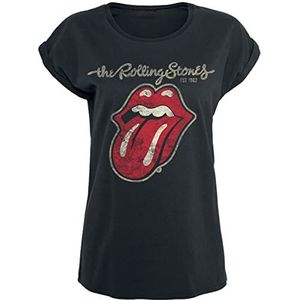 Rolling Stones, The Plastered Tongue T-shirt zwart L 100% katoen Band merch, Bands