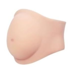 Realistische siliconen zwangerschapsbuik - Verstelbare neppe babybuik voor kostuums, theater en zwangerschapsfotografie | prothetische buik van medische kwaliteit, 4-6 maanden