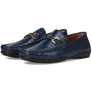 STACY ADAMS Embrey Moc Toe Driver Loafer voor heren, marineblauw, 40 EU