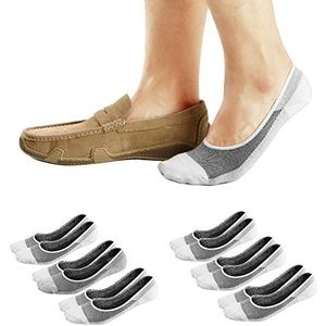 Ofwel No-show herensokken, onzichtbare voering voor loafers, sneakers, antislipsokken, 39.5-43 EU