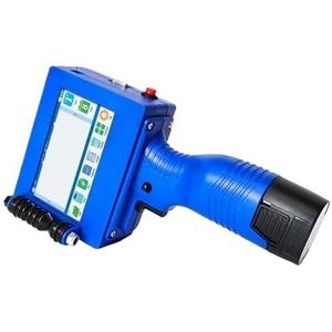 Draagbare Inkjetprinter QR-balk Batchcode Datumnummer Logo Vervaldatumlabel Mobiele Draagbare Thermische Inkjetprinter(Blue)