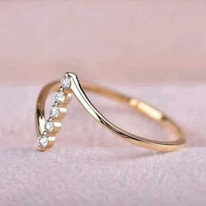 Nieuwe minimalistische dunne ringen voor vrouwen bruiloft briljante zirkoon hoge kwaliteit veelzijdige vrouwelijke sieraden-11-Rose goud