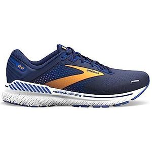 Brooks Adrenaline GTS 22, hardloopschoenen voor heren, Peacoat Blauw Oranje Wit 1D, 46 EU