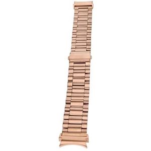 Horlogeband van Roestvrij Staal, Stijlvol, Voortreffelijk Polijsten, 190 Mm Lengte, Vervangende Horlogeband met Snelsluiting voor Zakelijk Gebruik (Rosé goud)