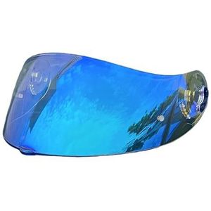 Motorhelm vizier lens, Helmvizier, X803 Shield Vizier for Nolan Xlite X803 X803RS X802RR Gezichtsscherm UV-beschermd windscherm Moto Helm Accessoires (alleen for gebruik op Gold-Day)(Revo Clear Blue-d