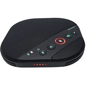 Videoconferentiecamera Desktop Omni-Directional Bluetooth Speakerphone met 3,5 mm jack met 2 Extension Computermicrofoons Laptop Table Top voor grote vergaderruimtes