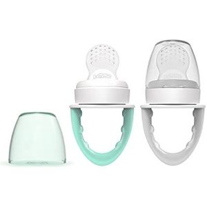 Dr. Brown's Fresh First Silicone Feeder, Mint & Grijs, 2 Count