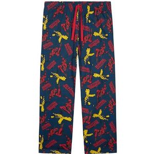 Marvel Avengers heren tieners pyjamabroek, comfortabele nachtkleding, loungebroek, cadeaus voor hem, Multi Deadpool Wolverine, XXL