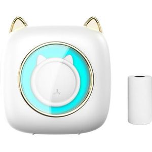 Thermisch Printer Mini-pocketprinter Draagbare Thermische Printer Draadloze BT-verbinding 203DPI For Fotolabel DIY Handwerk Notities Dagboek Duidelijk Snel(Set 2)