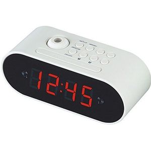 Majestic RS 137 wekkerradio, zwart/wit