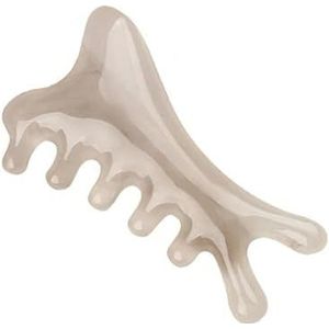 Gua Sha, Guasha Tool Face Upgraded, Guasha Stone Natural Jade Stone(Gray)