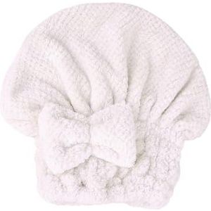 Handdoekenpakket, Snel drogende absorberende strikwikkelhanddoek for haar, veelkleurig, for gebruik in de salon(White)