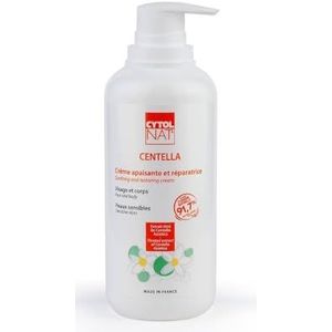 CYTOLNAT - Centella Verzachtende En Herstellende Crème - Hydrateert, Herstelt, Verzacht, Vermindert Roodheid en Irritatie - Gevoelige en Kwetsbare Huid - Gezicht en Lichaam -Natuurlijke Formule-400 ml