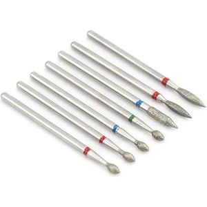 Nagel Boren Set voor Manicure, Pakket van 7 diamant nagelboortjes for manicure, roterende frees, elektrische frees, nagelriemreiniger(No7)