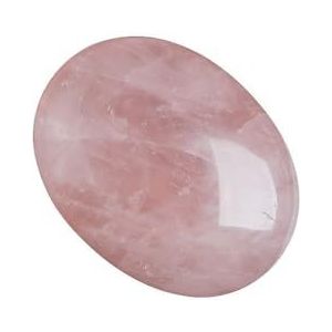 Natuurlijke Palm Stone Healing Quartz Edelsteen Reiki Balancing (Rozenkwarts 140-170gram)