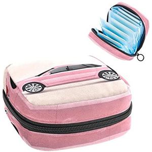 Maandverband Opbergtas,Draagbare maandverband Opbergzak,Auto, Meerkleurig, 4.7x6.6x6.6 in/12x17x17 cm