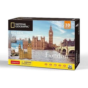 University Games 7645 National Geographic Big Ben 3D Puzzle, Multicolored