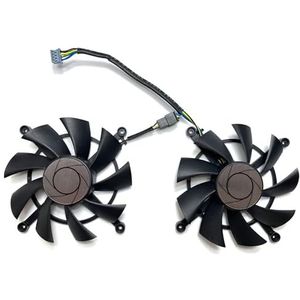 Voor MSI voor GeForce RTX3060ti 3070 LHR 8GB Twin Fan OC mechanische grafische kaart vervangende ventilator HA9015H12SC-Z(A pair of fans)