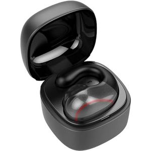 Enkele Oordopjes Open Oor Hoofdtelefoon Draadloze Bluetooth True Draadloze Mini Kleine Open Oordopjes voor iPhone Android, Tiny Bone Oor Bud met Microfoon Oortelefoon voor Kleine Oorkanalen Running