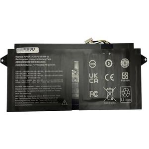 AP12F3J 2ICP3/65/114-2 Laptopbatterij vervangen voor Acer Aspire13.3"" S7 Ultrabook S7-391 S7-391-53334G12aws MS2364 S7-391-53334G12aws S7-391-53334G25aws Series(7.4V 4680mAh 35Wh)