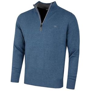 Calvin Klein Golf Heren Katoenen Sweater - Denim - L