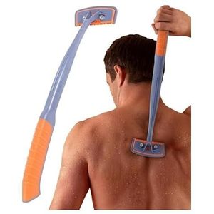 BroShaver 3.0 DIY rug- en lichaamshaartrimmer met 6 mesjes - Nat of droog scheren voor mannen | Scheermes met gespleten handvat en ergonomische grip