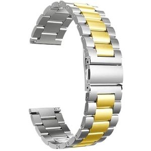 22 mm 20 mm metalen band geschikt for Samsung horloge S3 geschikt for Huawei GT 46 mm geschikt for Amazfit GTS Vervanging metalen band ffit for Samsung horloge 3 46 mm 42 mm band (Color : Color 3, S