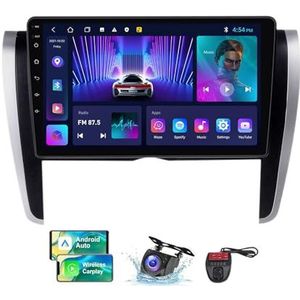 Voor Toyota Allion T260 2007-2020 Android 13 Carplay Autoradio, 9 inch Scherm Radio Android Auto Bluetooth Handsfree 4G WiFi FM/RDS/DAB+ Radio HiFi Achteruitkijkcamera + DVR(NF-1)