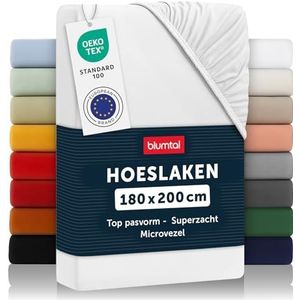 Hoeslakens - Katoen - Wit