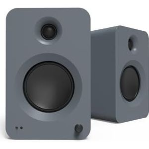 Kanto REN 200W Powered Speaker System with HDMI ARC Input for TV & Home Theater | USB-C and Bluetooth 5.3 | High/Low Pass Filter | Pair | Matte Grey