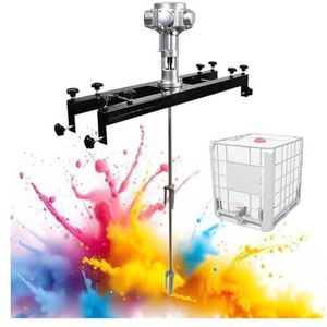 Luchtroerder, elektrische tankmixer, instelbare roercapaciteit, voor coatingmaterialen en oplosmiddelen met viskeuze vloeibare inkt. (groot 5 cilinders)