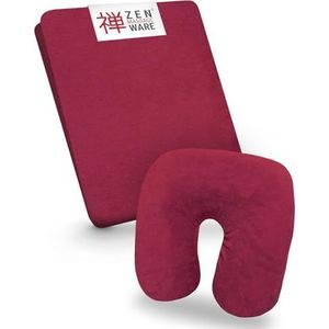 ZEN – Hoeslaken voor massagetafels & hoofdsteunen – zacht badstof hoeslaken voor cosmetica-, therapie- & behandeltafels – wasbare tafelbeschermer op 60°C – massageaccessoires Bourgogne