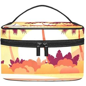 D_19 make-up organizer tas, reismake-up tas organizer case draagbare cosmetische tas voor vrouwen en meisjes toiletartikelen, Meerkleurig, 22.5x15x13.8cm/8.9x5.9x5.4in